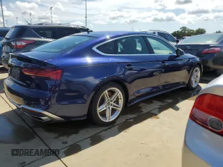 2022 Audi A5 Sportback S line Premium with VIN WAUDACF56NA023574, listed as a Copart auction lot 73825024 with 0 mi miles and Salvage Title. Bid and sale history available at carsss.com. Image 3.