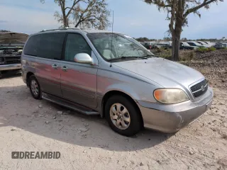 2004 Kia Sedona LX with VIN KNDUP131046534898, listed as a Copart auction lot 75387904 with 0 mi miles and Non Repairable. Bid and sale history available at carsss.com. Image 4.
