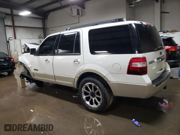 2008 Ford Expedition Eddie Bauer with VIN 1FMFU18518LA43000, listed as a Copart auction lot 49407645 with 108,053 mi miles and Salvage title. Bid and sale history available at DreamBid. Image 2.