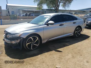 2019 Honda Accord Sport with VIN 1HGCV1F3XKA062302, listed as a Copart auction lot 59548995 with 107,593 mi miles and Salvage title. Bid and sale history available at DreamBid. Image 1.