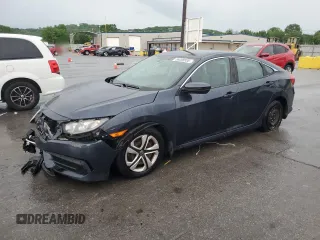 2018 Honda Civic LX with VIN 19XFC2F58JE006136, listed as a Copart auction lot 55088655 with 30,491 mi miles and Salvage Title. Bid and sale history available at DreamBid. Image 1.