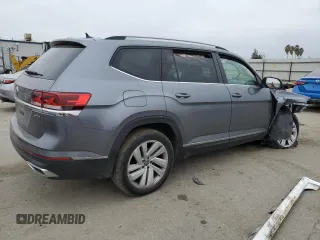 2021 Volkswagen Atlas SEL with VIN 1V2BP2CA0MC603750, listed as a Copart auction lot 85717244 with 39,303 mi miles and Salvage title. Bid and sale history available at DreamBid. Image 3.