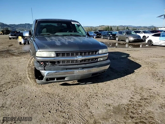2001 Chevrolet Silverado 1500 LS with VIN 2GCEC19TX11265109, listed as a Copart auction lot 44585145 with 0 mi miles and Salvage Title. Bid and sale history available at carsss.com. Image 11.