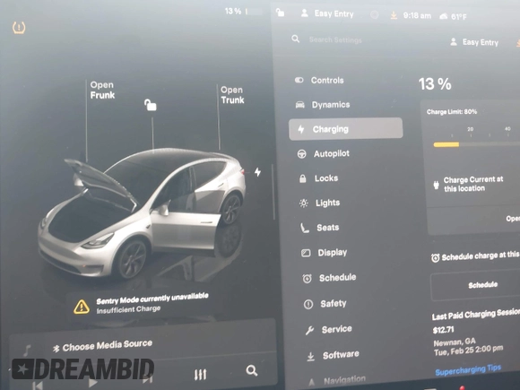 2024 Tesla Model Y with VIN 7SAYGDED9RA331840, listed as a IAAI auction lot 42350926 with 13,818 mi miles and . Bid and sale history available at DreamBid. Image 17.