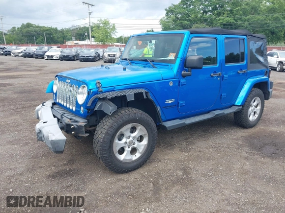 2015 Jeep Wrangler Unlimited Sahara with VIN 1C4BJWEG4FL677879, listed as a IAAI auction lot 42676097 with 85,821 mi miles and . Bid and sale history available at DreamBid. Image 2.