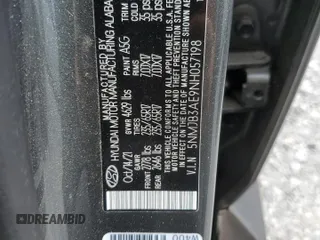 2022 Hyundai Tucson SEL z VIN 5NMJB3AE9NH057198, wystawiony jako Copart lot #60405555 z przebiegiem 51 012 mil mil oraz Nie do naprawy • Non repairable. Historia ofert i sprzedaży dostępna na DreamBid. Obrazek 14.