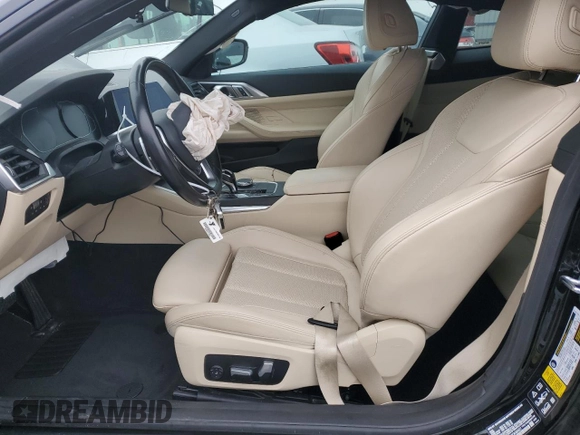 2022 BMW 4 Series 430i xDrive with VIN WBA73AP07NCK48427, listed as a Copart auction lot 86302794 with 46,006 mi miles and Salvage Title. Bid and sale history available at DreamBid. Image 7.