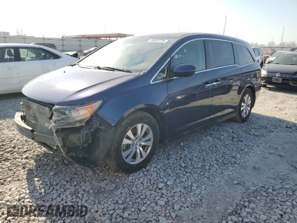 2016 Honda Odyssey EX-L with VIN 5FNRL5H64GB116298, listed as a Copart auction lot 49032775 with 54,319 mi miles and Clean Title. Bid and sale history available at DreamBid. Image 1.