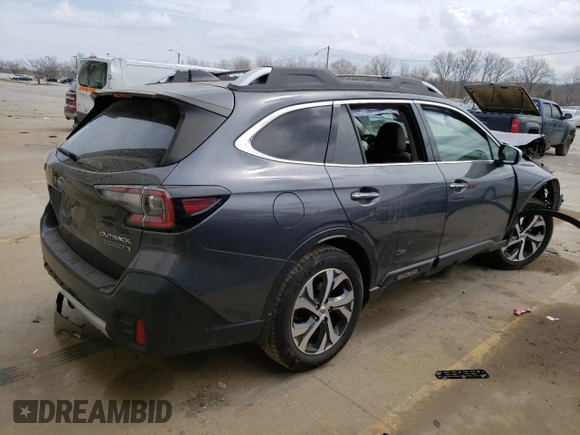 2021 Subaru Outback Touring XT with VIN 4S4BTGPD2M3193317, listed as a Copart auction lot 49117615 with 50,610 mi miles and Salvage title. Bid and sale history available at DreamBid. Image 3.