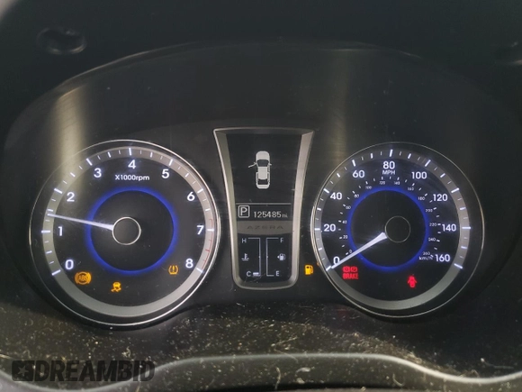 2013 Hyundai Azera with VIN KMHFH4JG4DA317104, listed as a Copart auction lot 52909875 with 125,485 mi miles and Salvage Title. Bid and sale history available at DreamBid. Image 9.