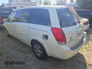 2008 Nissan Quest S with VIN 5N1BV28UX8N101294, listed as a IAAI auction lot 41824774 with Not Provided miles. Bid and sale history available at carsss.com. Image 3.