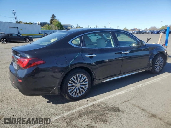 2015 Infiniti Q70 z VIN JN1BY1PR9FM830573, wystawiony jako Copart lot #48071215 z przebiegiem 57 378 mil mil oraz Szkoda całkowita • Salvage title. Historia ofert i sprzedaży dostępna na DreamBid. Obrazek 3.