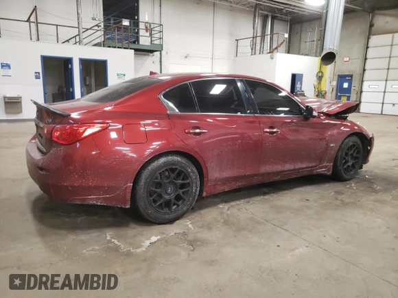 2016 Infiniti Q50 3.0t Premium with VIN JN1EV7ARXGM344387, listed as a Copart auction lot 43979475 with 103,539 mi miles and Salvage Title. Bid and sale history available at carsss.com. Image 3.