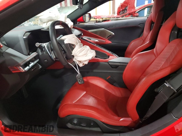 2020 Chevrolet Corvette 2LT with VIN 1G1Y72D41L5119344, listed as a Copart auction lot 55598304 with 0 mi miles and Salvage Title. Bid and sale history available at carsss.com. Image 7.