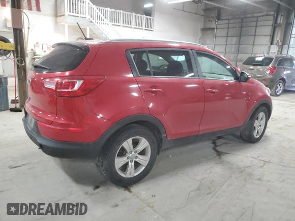 2012 Kia Sportage LX with VIN KNDPB3A29C7224695, listed as a Copart auction lot 53235665 with Not provided miles and Salvage title. Bid and sale history available at DreamBid. Image 3.