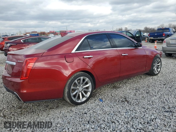 2018 Cadillac CTS Sedan Luxury AWD with VIN 1G6AX5SX1J0182531, listed as a Copart auction lot 82840664 with 86,025 mi miles and Salvage Title. Bid and sale history available at carsss.com. Image 3.