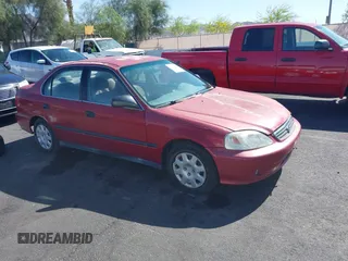 1999 Honda Civic LX with VIN 1HGEJ6671XL046764, listed as a IAAI auction lot 42055408 with 208,308 mi miles. Bid and sale history available at carsss.com. Image 1.