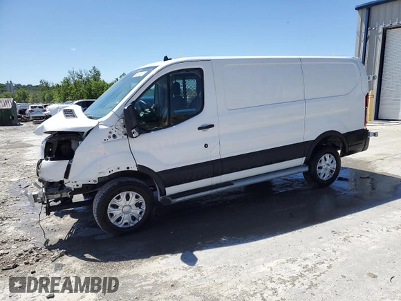 2024 Ford Transit Cargo with VIN 1FTBR1Y89RKA87655, listed as a Copart auction lot 57893955 with 11,044 mi miles and Salvage title. Bid and sale history available at DreamBid. Image 1.