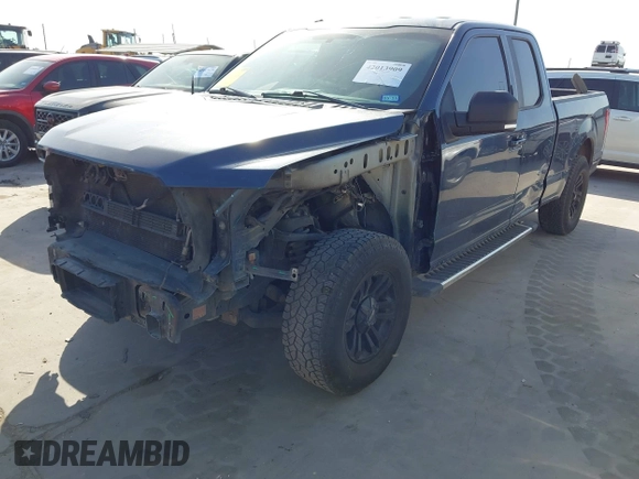 2015 Ford F-150 XL with VIN 1FTEX1CP0FKE14845, listed as a IAAI auction lot 42013909 with 162,644 mi miles. Bid and sale history available at carsss.com. Image 2.