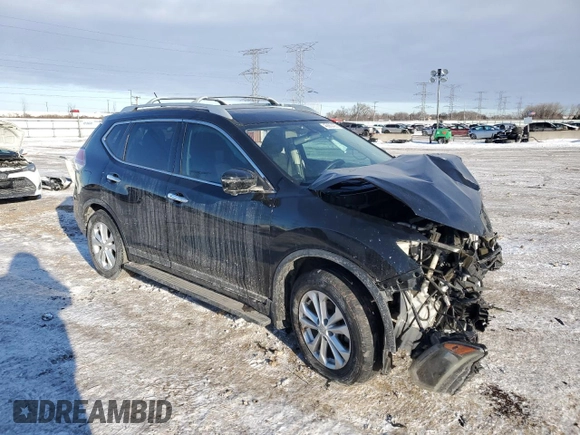 2016 Nissan Rogue SV with VIN 5N1AT2MT0GC918721, listed as a Copart auction lot 45883405 with 42,368 mi miles and Salvage Title. Bid and sale history available at DreamBid. Image 4.