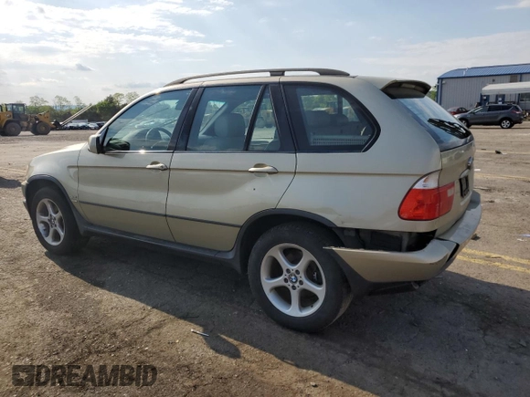 2003 BMW X5 3.0i with VIN 5UXFA53533LV83760, listed as a Copart auction lot 54744234 with 0 mi miles and Salvage Title. Bid and sale history available at carsss.com. Image 2.