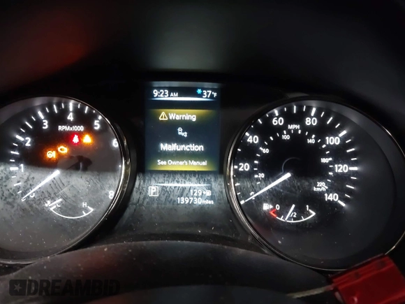 2017 Nissan Rogue SV with VIN KNMAT2MV1HP524175, listed as a IAAI auction lot 41931621 with 139,730 mi miles and . Bid and sale history available at carsss.com. Image 7.