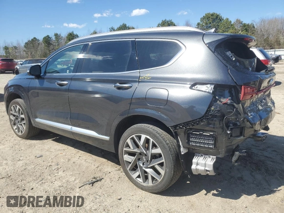 2023 Hyundai Santa Fe Calligraphy with VIN 5NMS5DAL6PH536486, listed as a Copart auction lot 49526825 with 21,560 mi miles and Salvage Title. Bid and sale history available at carsss.com. Image 2.