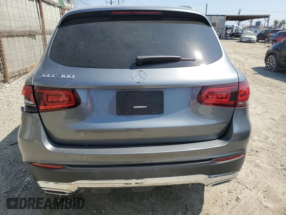 2022 Mercedes-Benz GLC 300 with VIN W1N0G8DB0NV347143, listed as a Copart auction lot 60288505 with 28,989 mi miles and Salvage title. Bid and sale history available at DreamBid. Image 6.