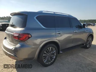 2018 Infiniti QX80 with VIN JN8AZ2NC1J9441260, listed as a Copart auction lot 67127054 with 132,043 mi miles and Salvage Title. Bid and sale history available at carsss.com. Image 3.
