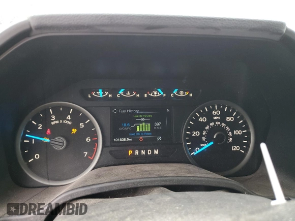 2017 Ford F-150 XL with VIN 1FTFX1EG5HKE50762, listed as a Copart auction lot 51812025 with 101,838 mi miles and Salvage title. Bid and sale history available at DreamBid. Image 9.