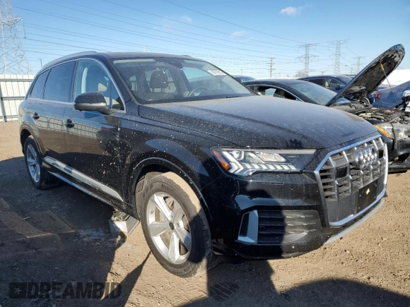 2023 Audi Q7 Premium Plus with VIN WA1LCBF73PD010023, listed as a Copart auction lot 88778615 with 16,038 mi miles and Salvage title. Bid and sale history available at DreamBid. Image 4.