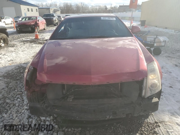 2013 Cadillac CTS Coupe Performance with VIN 1G6DL1E36D0111131, listed as a Copart auction lot 42218675 with 163,949 mi miles and Salvage Title. Bid and sale history available at carsss.com. Image 5.