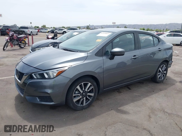 2021 Nissan Versa SV with VIN 3N1CN8EV3ML831019, listed as a IAAI auction lot 42338863 with 75,219 mi miles and . Bid and sale history available at DreamBid. Image 2.