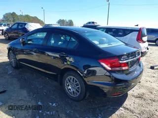 2015 Honda Civic Sedan LX with VIN 19XFB2E57FE005765, listed as a IAAI auction lot 41642913 with 187,909 mi miles. Bid and sale history available at carsss.com. Image 3.