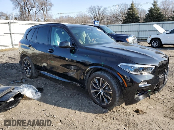 2020 BMW X5 M50i with VIN 5UXJU4C0XLLE46091, listed as a Copart auction lot 44954093 with 39,468 mi miles. Bid and sale history available at carsss.com. Image 4.