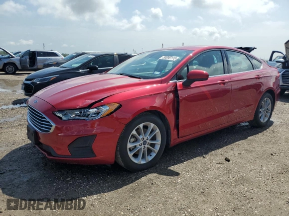 2020 Ford Fusion SE with VIN 3FA6P0HD0LR180779, listed as a Copart auction lot 50890115 with 54,236 mi miles and Salvage Title. Bid and sale history available at DreamBid. Image 1.