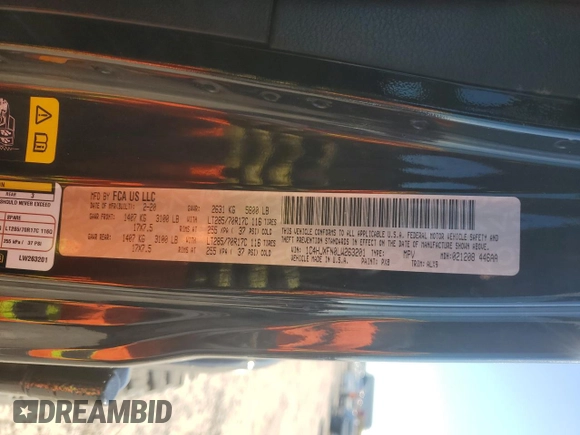 2020 Jeep Wrangler Unlimited Recon with VIN 1C4HJXFN0LW263201, listed as a Copart auction lot 85422434 with 73,405 mi miles and Salvage title. Bid and sale history available at DreamBid. Image 13.