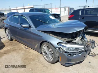 2018 BMW 5 Series 530i xDrive with VIN WBAJA7C53JG907445, listed as a IAAI auction lot 42007516 with Not Provided miles. Bid and sale history available at carsss.com. Image 1.
