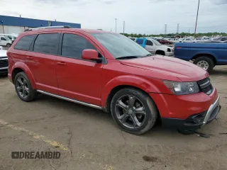 2015 Dodge Journey Crossroad with VIN 3C4PDCGG9FT517560, listed as a Copart auction lot 58935135 with 108,088 mi miles and Salvage title. Bid and sale history available at DreamBid. Image 4.