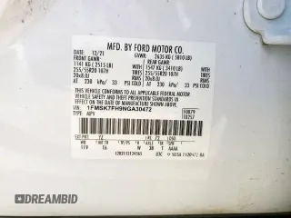 2022 Ford Explorer Limited with VIN 1FMSK7FH9NGA30472, listed as a Copart auction lot 61850155 with 48,201 mi miles and Salvage title. Bid and sale history available at DreamBid. Image 13.