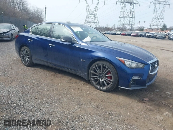 2019 Infiniti Q50 Red Sport 400 с VIN JN1FV7AR5KM830361, выставлен на аукционе IAAI как лот 41775286 с пробегом 51 613 миль миль и . История ставок и продаж доступна на DreamBid. Изображение 1.