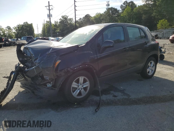 2015 Chevrolet Trax LS with VIN 3GNCJKSB7FL229234, listed as a Copart auction lot 49319784 with 95,034 mi miles and Salvage Title. Bid and sale history available at carsss.com. Image 1.