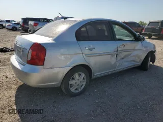 2007 Hyundai Accent GLS with VIN KMHCN46C57U120852, listed as a Copart auction lot 51814645 with 201,528 mi miles and Salvage Title. Bid and sale history available at carsss.com. Image 3.