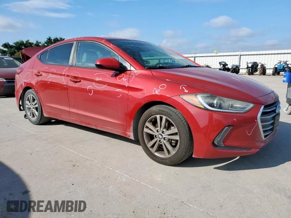 2017 Hyundai Elantra SE with VIN KMHD84LF4HU178396, listed as a Copart auction lot 62370105 with 92,846 mi miles and Salvage title. Bid and sale history available at DreamBid. Image 4.