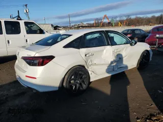 2025 Honda Civic Sedan Sport with VIN 2HGFE2F58SH545180, listed as a Copart auction lot 43439445 with 5,692 mi miles and Salvage Title. Bid and sale history available at carsss.com. Image 3.