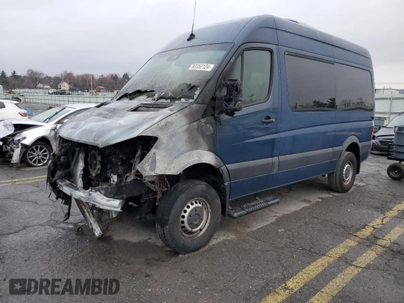 2018 Mercedes-Benz Sprinter with VIN WDZFE7CD6JP610738, listed as a Copart auction lot 83352124 with Not Provided miles and Salvage Title. Bid and sale history available at DreamBid. Image 1.