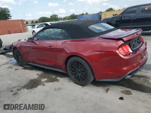 2018 Ford Mustang EcoBoost Premium с VIN 1FATP8UH4J5135323, выставлен на аукционе Copart как лот 59313545 с пробегом 72 443 миль миль и Списание • Salvage title. История ставок и продаж доступна на DreamBid. Изображение 2.