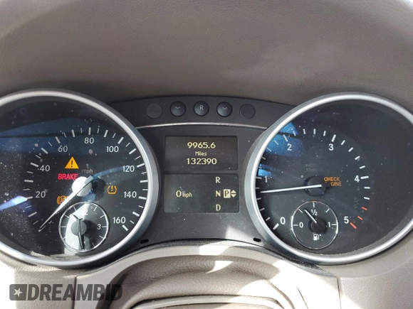 2010 Mercedes-Benz M 350 with VIN 4JGBB2FB5AA611558, listed as a Copart auction lot 47794975 with 132,390 mi miles and Clean Title. Bid and sale history available at DreamBid. Image 9.