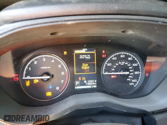 2020 Subaru Forester with VIN JF2SKADC1LH449773, listed as a Copart auction lot 55534575 with 73,822 mi miles and Salvage title. Bid and sale history available at DreamBid. Image 9.