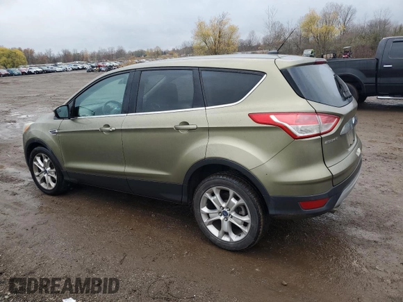 2013 Ford Escape SEL with VIN 1FMCU0HX1DUD51254, listed as a Copart auction lot 81525254 with 80,611 mi miles and Salvage Title. Bid and sale history available at carsss.com. Image 2.